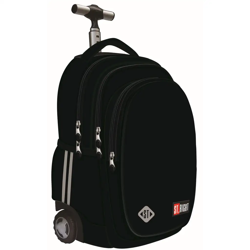 imagen de Mochila con ruedas St.Right Black TB-01 44x32x20cm 1