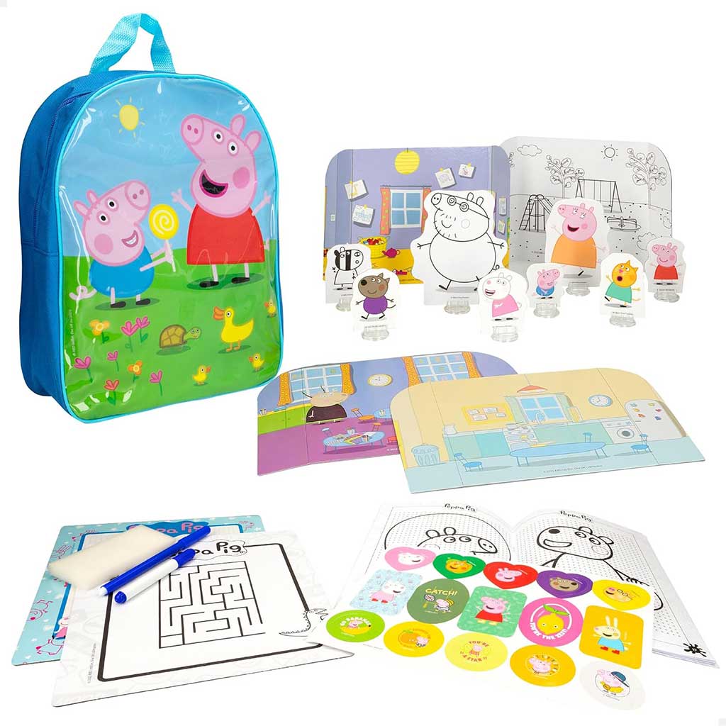 imagen de Mochila de escuela de dibujo de Peppa Pig - Lisciani 3