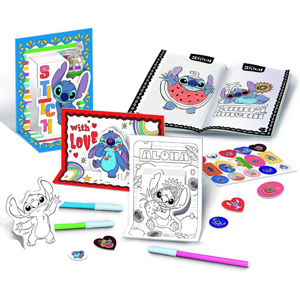 imagen de Mochila de escuela de dibujo Disney Stitch - Lisciani 2