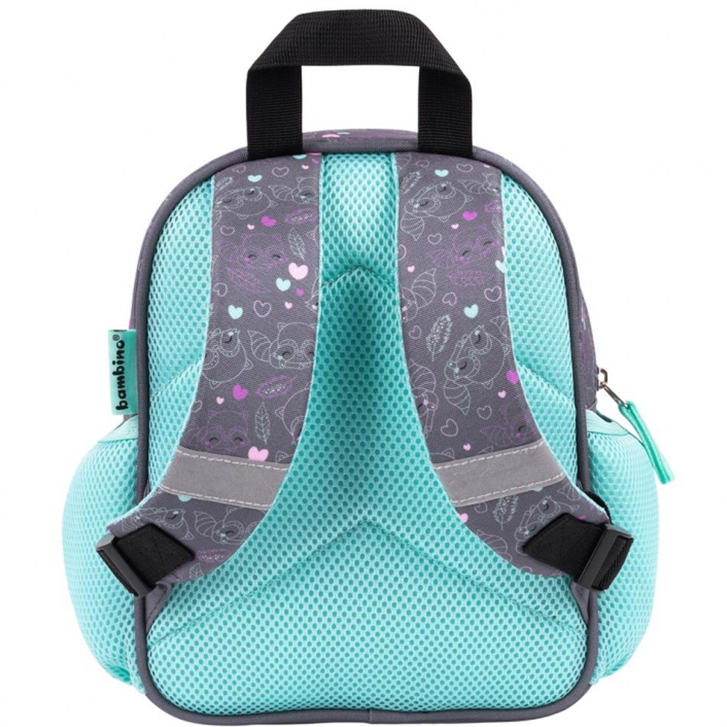 imagen de Mochila de guardería de mapache Bambino 27x21x12,5cm 2