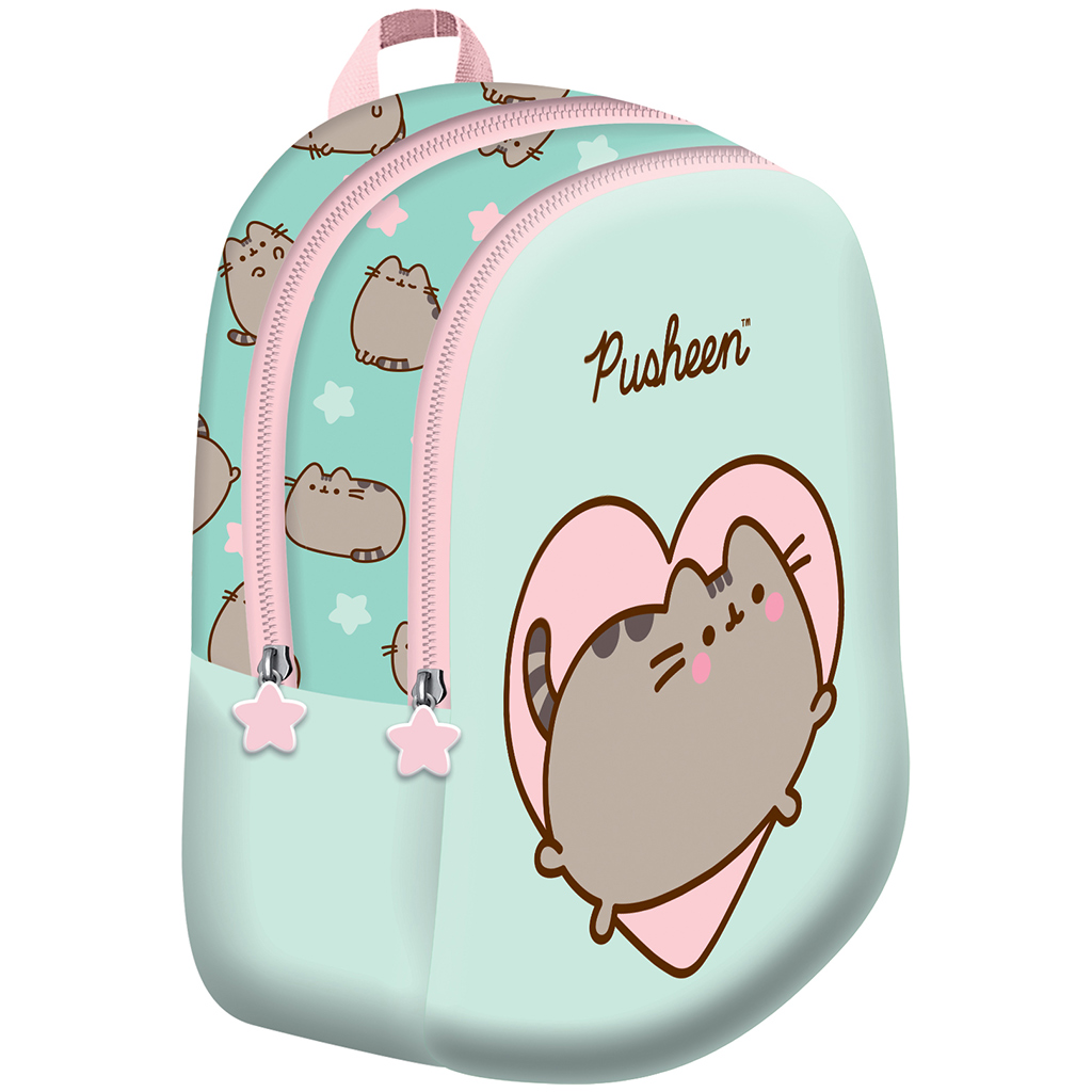 imagen de Mochila de jardín de infancia Pusheen menta 28x23x13cm 1