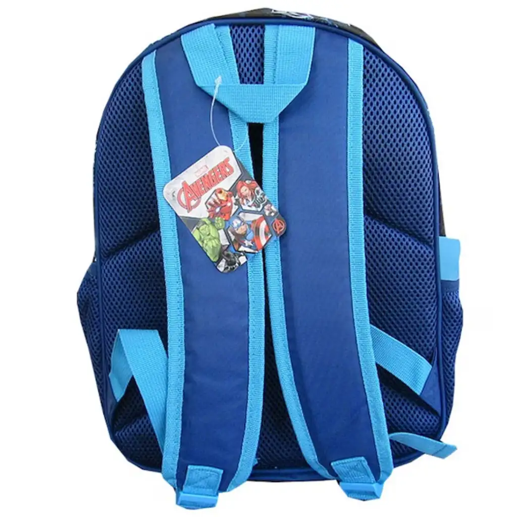 imagen de Mochila escolar azul de los Vengadores, mochila 37x28x13cm 2