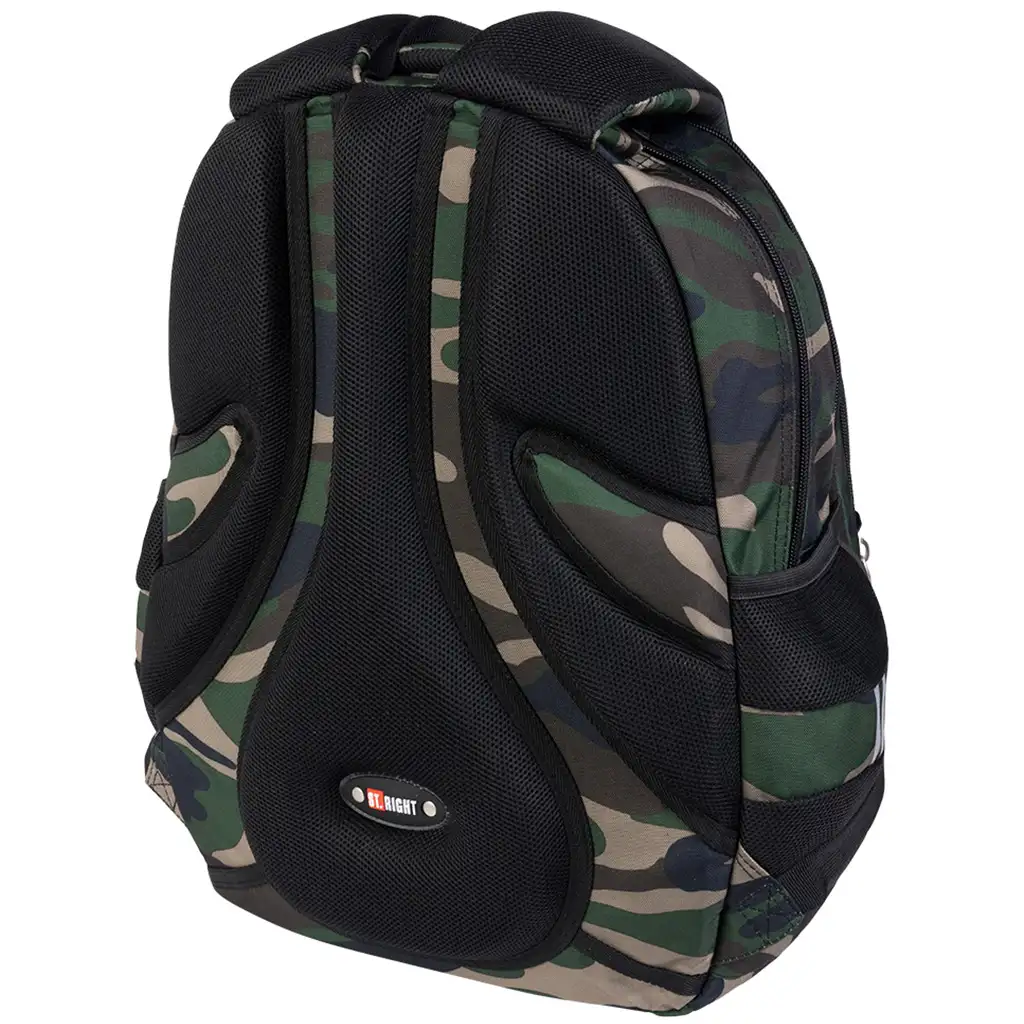 imagen de Mochila escolar camuflada St.Right Moro, mochila BP04 43x32x20cm 3