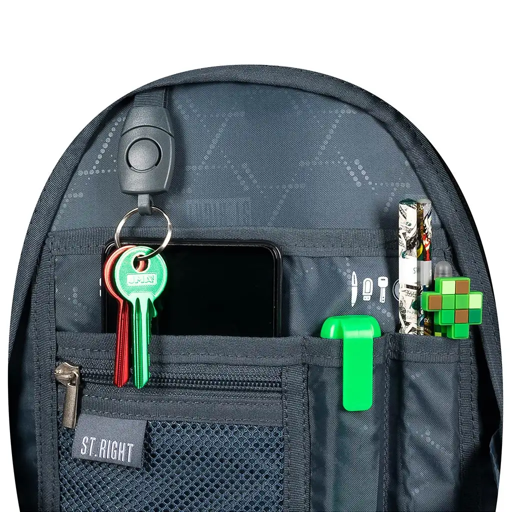 imagen de Mochila escolar camuflada St.Right Moro, mochila BP04 43x32x20cm 5