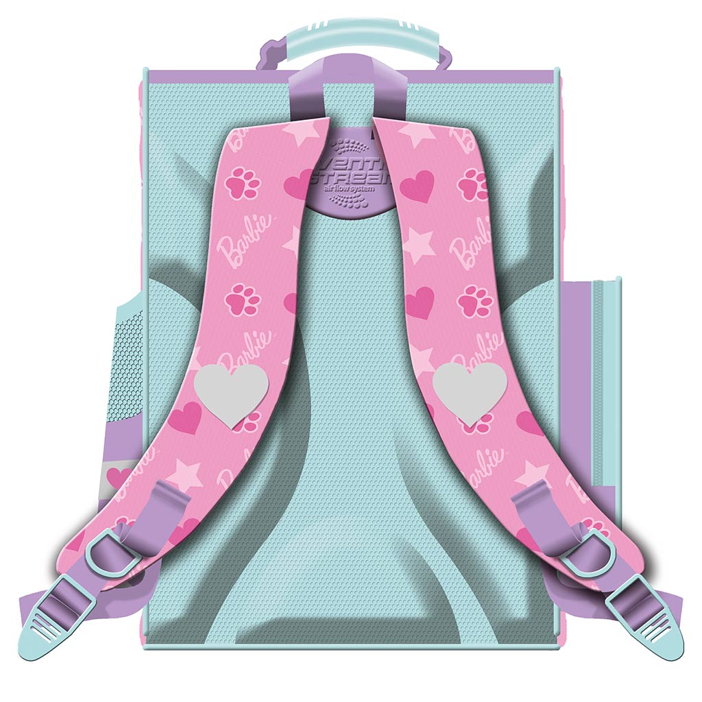imagen de Mochila escolar ergonómica Barbie, mochila 35,5x27,5x16cm 2