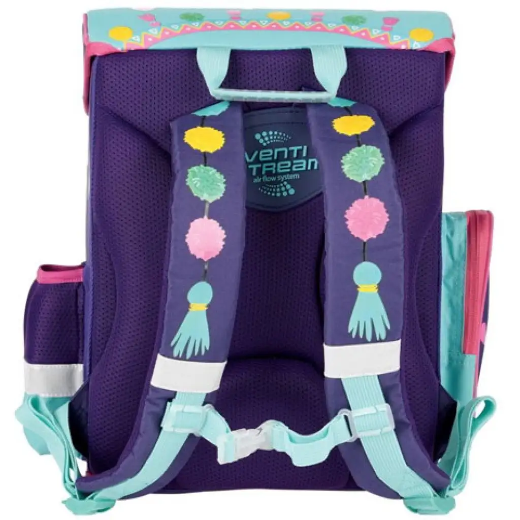 imagen de Mochila escolar ergonómica de llama, mochila 36x27x14cm - Bambino 2