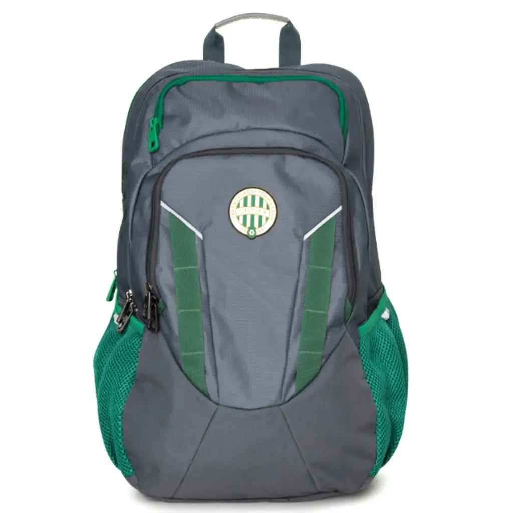 imagen de Mochila escolar grande gris con escudo de Fradi 1