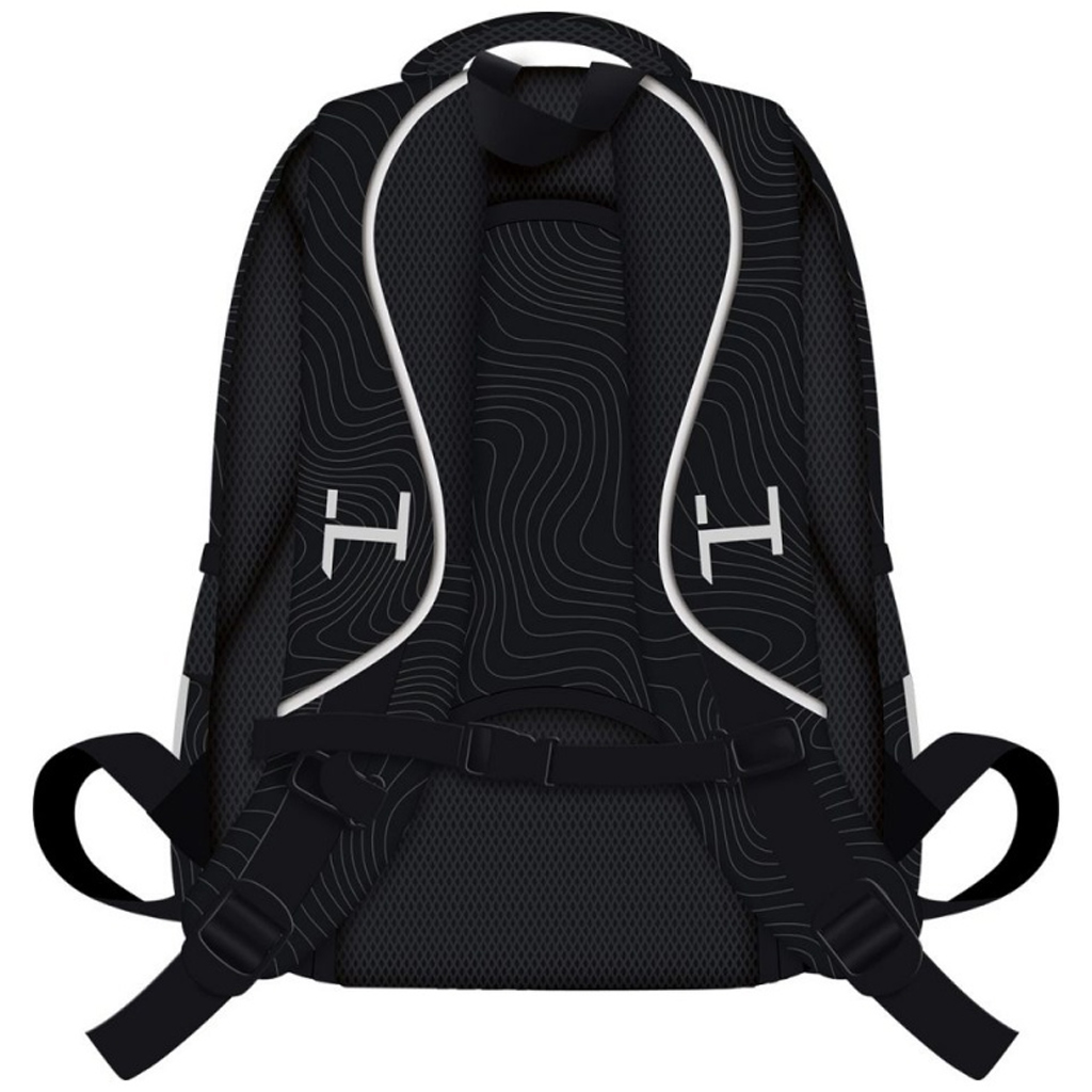 imagen de Mochila escolar negra de 4 compartimentos K-POP Demon Hunters, mochila BPL60 43x32x20 cm 2