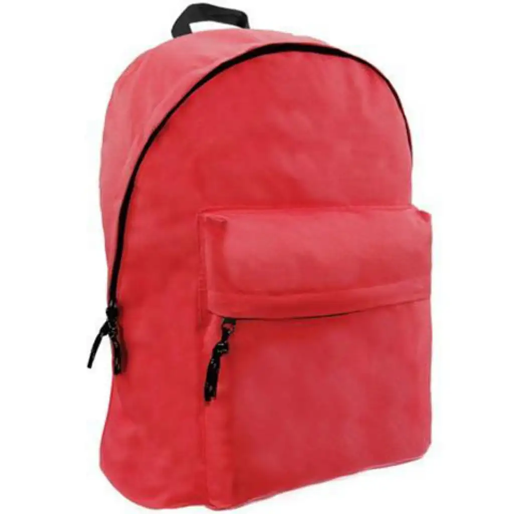 imagen de Mochila escolar Omega de dos compartimentos en color rojo 32x42x16cm 1