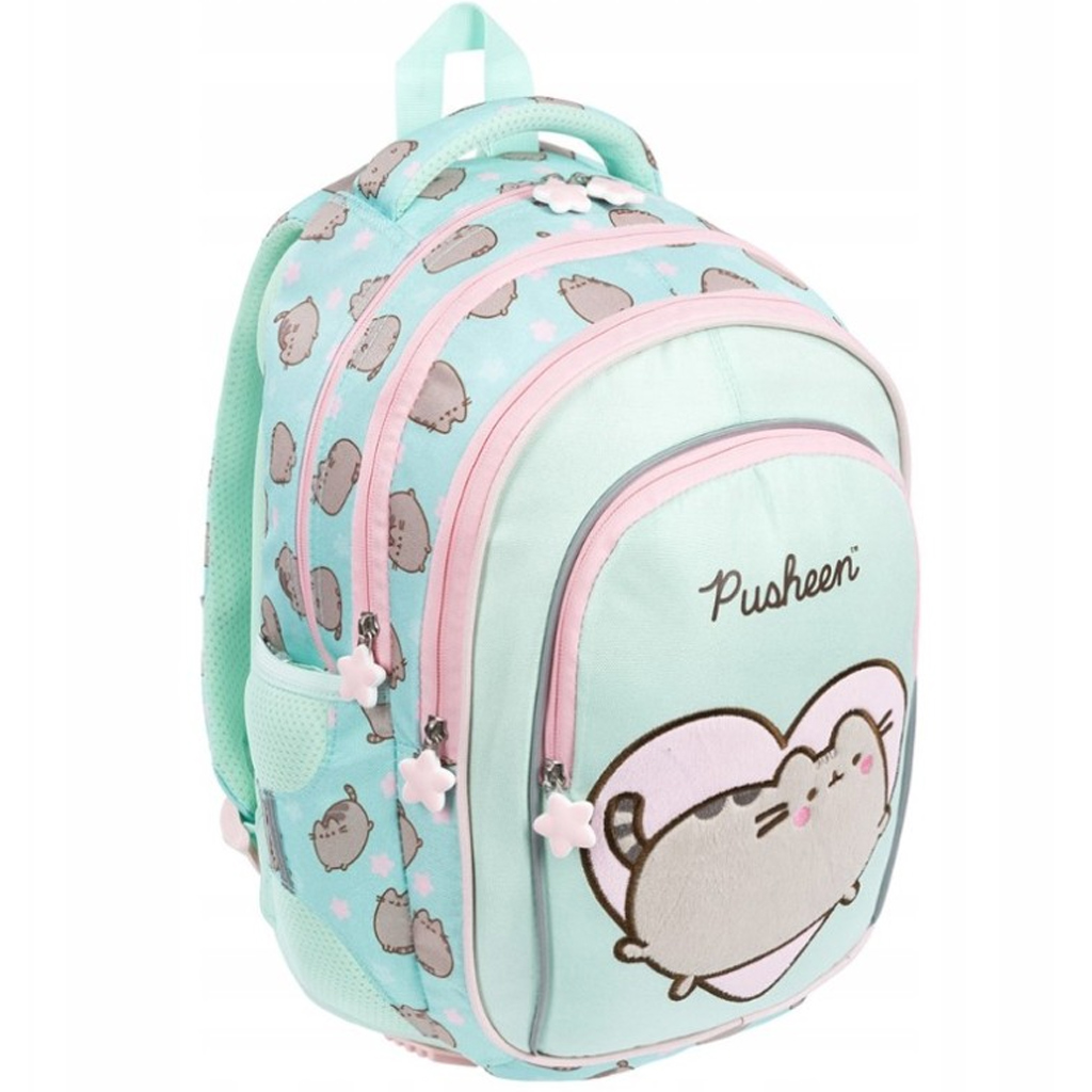 imagen de Mochila escolar Pusheen menta, mochila BPL58 40x29x19cm 1