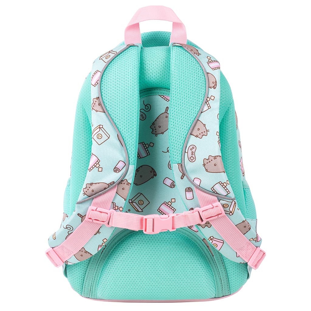 imagen de Mochila escolar Pusheen Mint con diseño de gato, 40cm 2