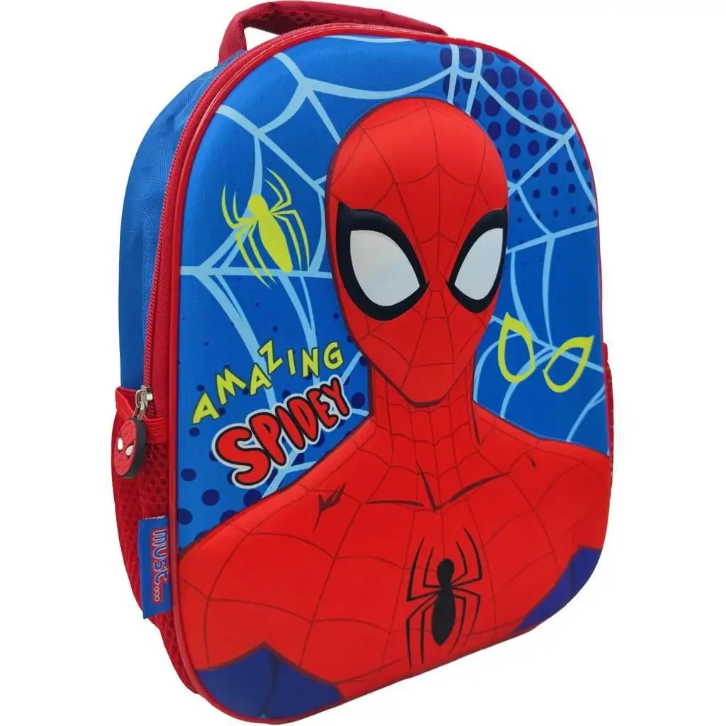 imagen de Mochila escolar redondeada 3D del Asombroso Spiderman, mochila 26x10x32cm 1