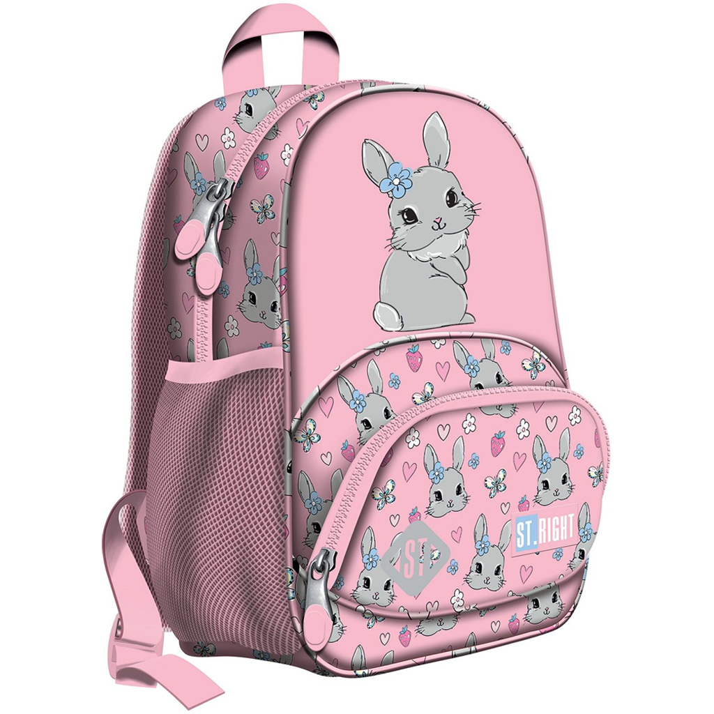 imagen de Mochila escolar St.Right Cute Rabbit con conejitos, mochila BP70 32x22x11,5cm 1