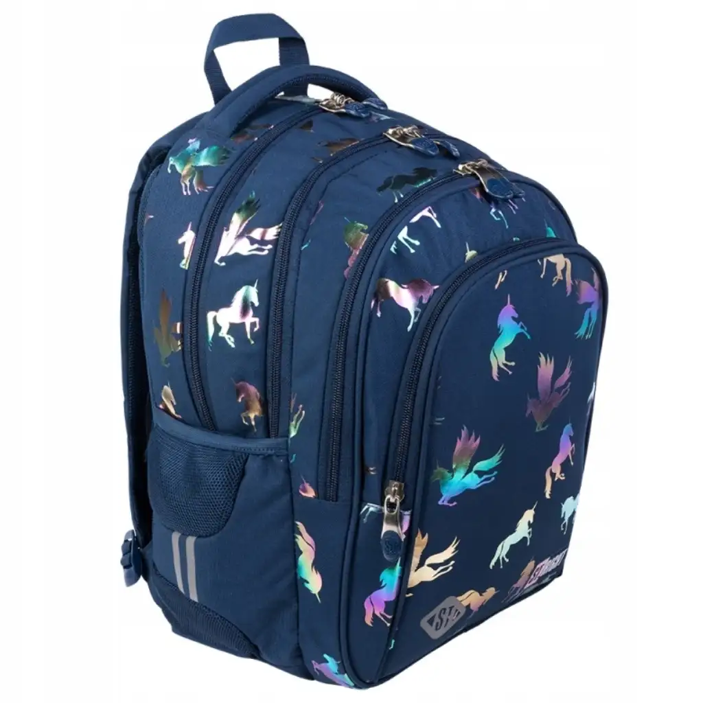 imagen de Mochila escolar St.Right Hologramos Unicornio 17" 1