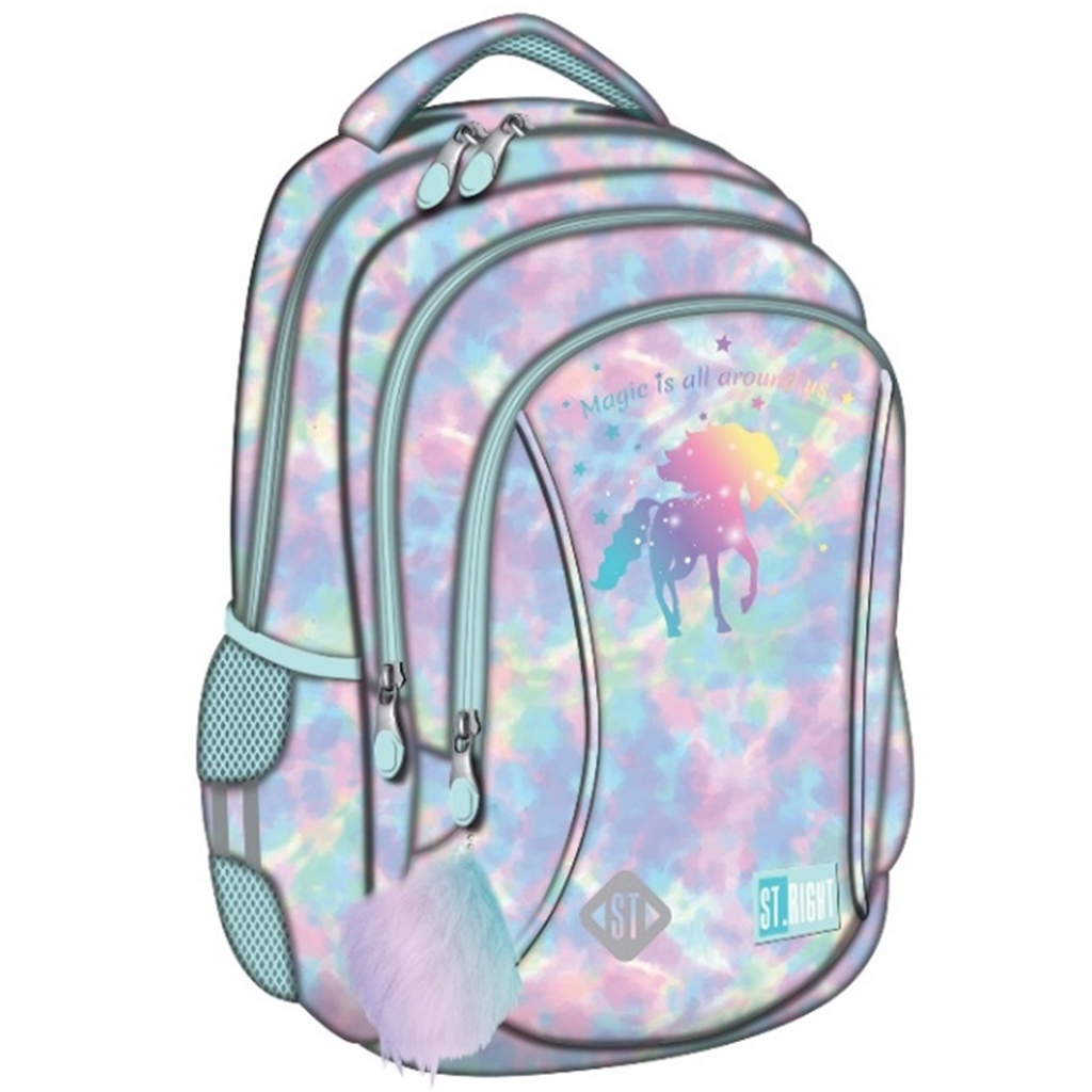 imagen de Mochila escolar St.Right Magic Unicorn, mochila BP26 39x27x17 cm 1