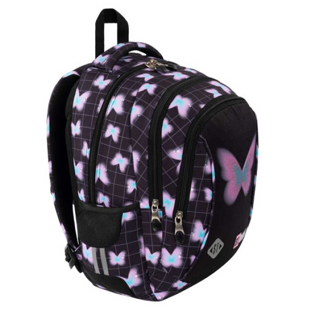 imagen de Mochila escolar St.Right Mariposa Pastel BP26 39x27x17 cm 3