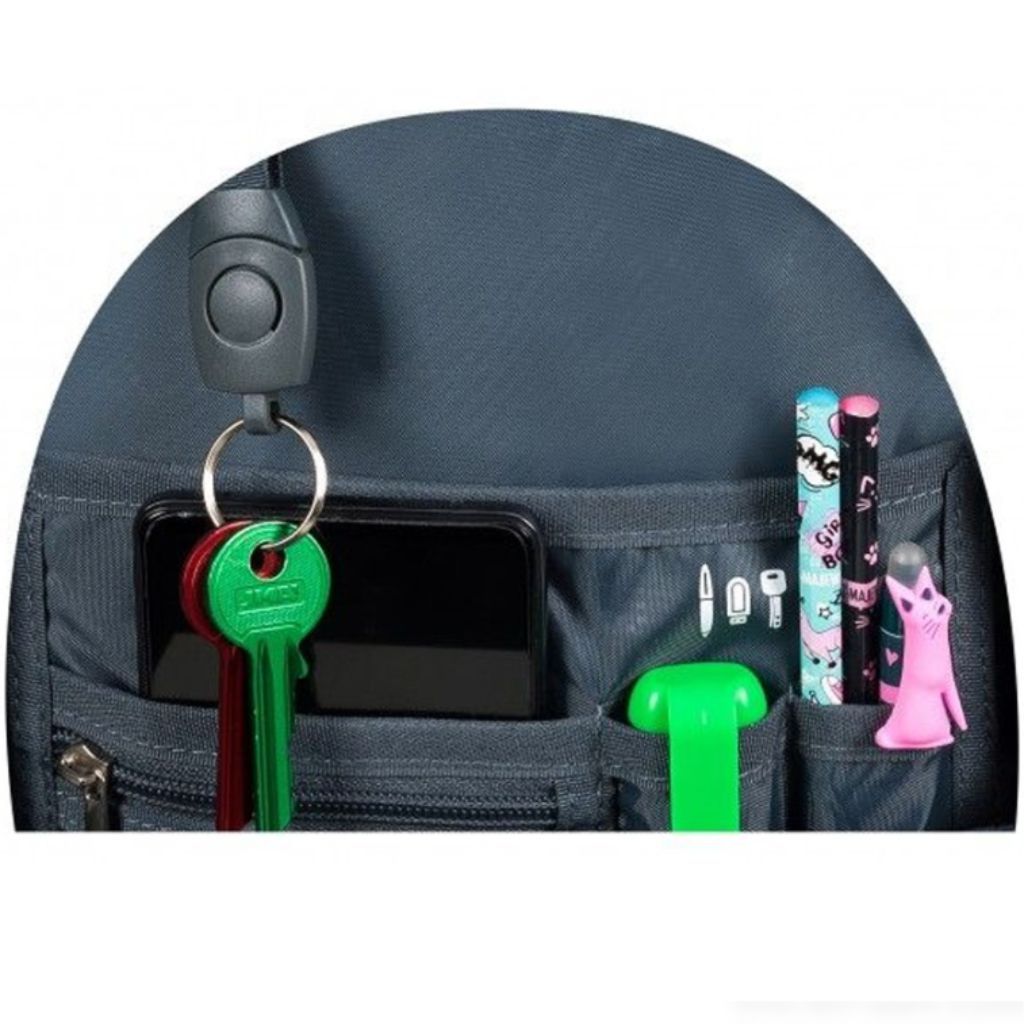 imagen de Mochila escolar St.Right Silver Cats, mochila BP01 43x32x21cm 2