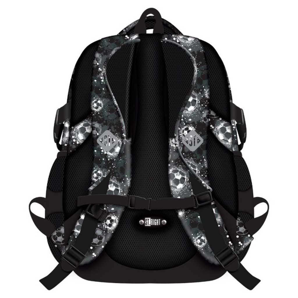 imagen de Mochila escolar St.Right Silver Goal, mochila BP04 43x32x20cm 2