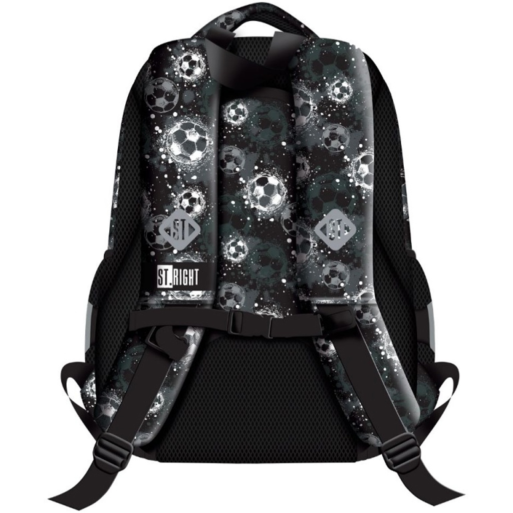 imagen de Mochila escolar St.Right Silver Goal, mochila BP26 39x27x17 cm 2