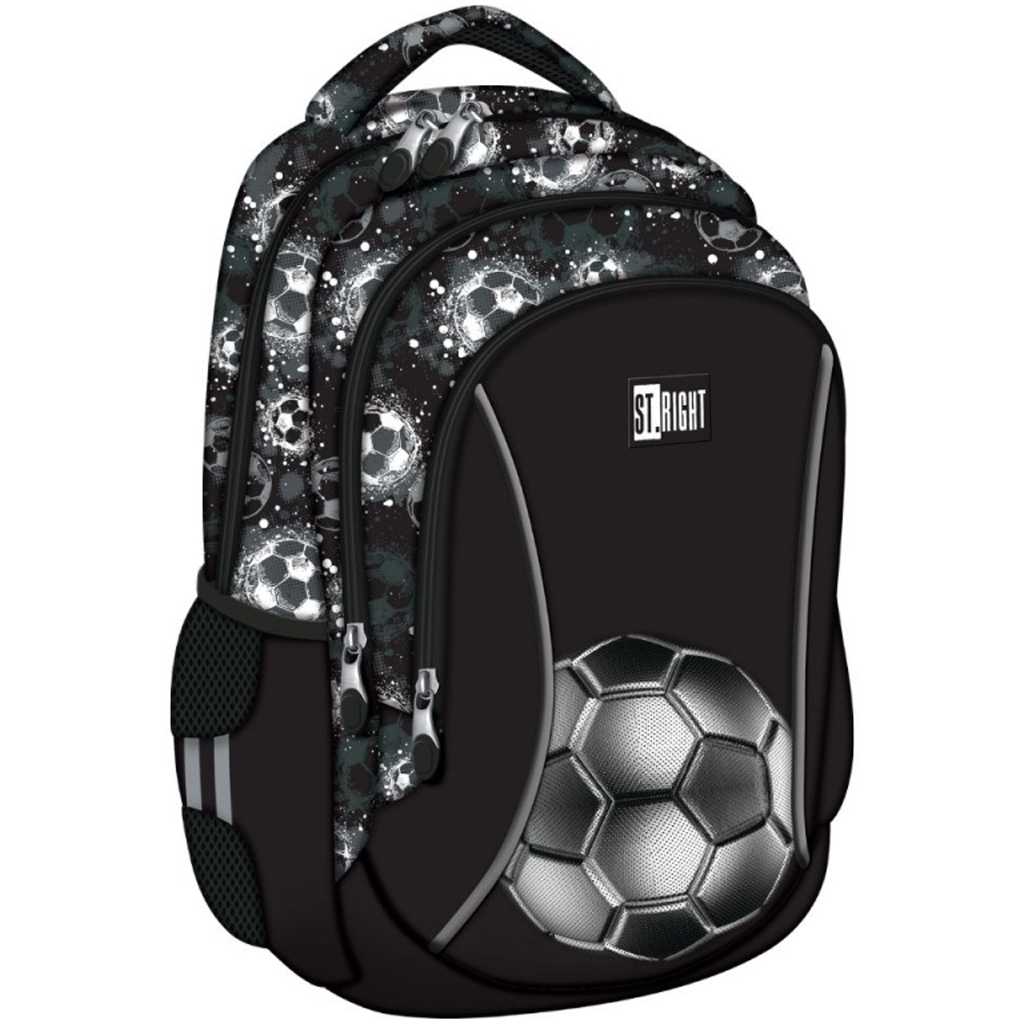 imagen de Mochila escolar St.Right Silver Goal, mochila BP26 39x27x17 cm 1