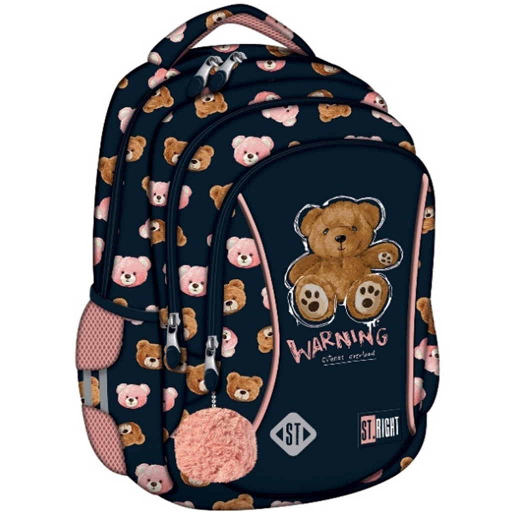 imagen de Mochila escolar St.Right Teddy Bear, mochila BP26 39x27x17cm 1