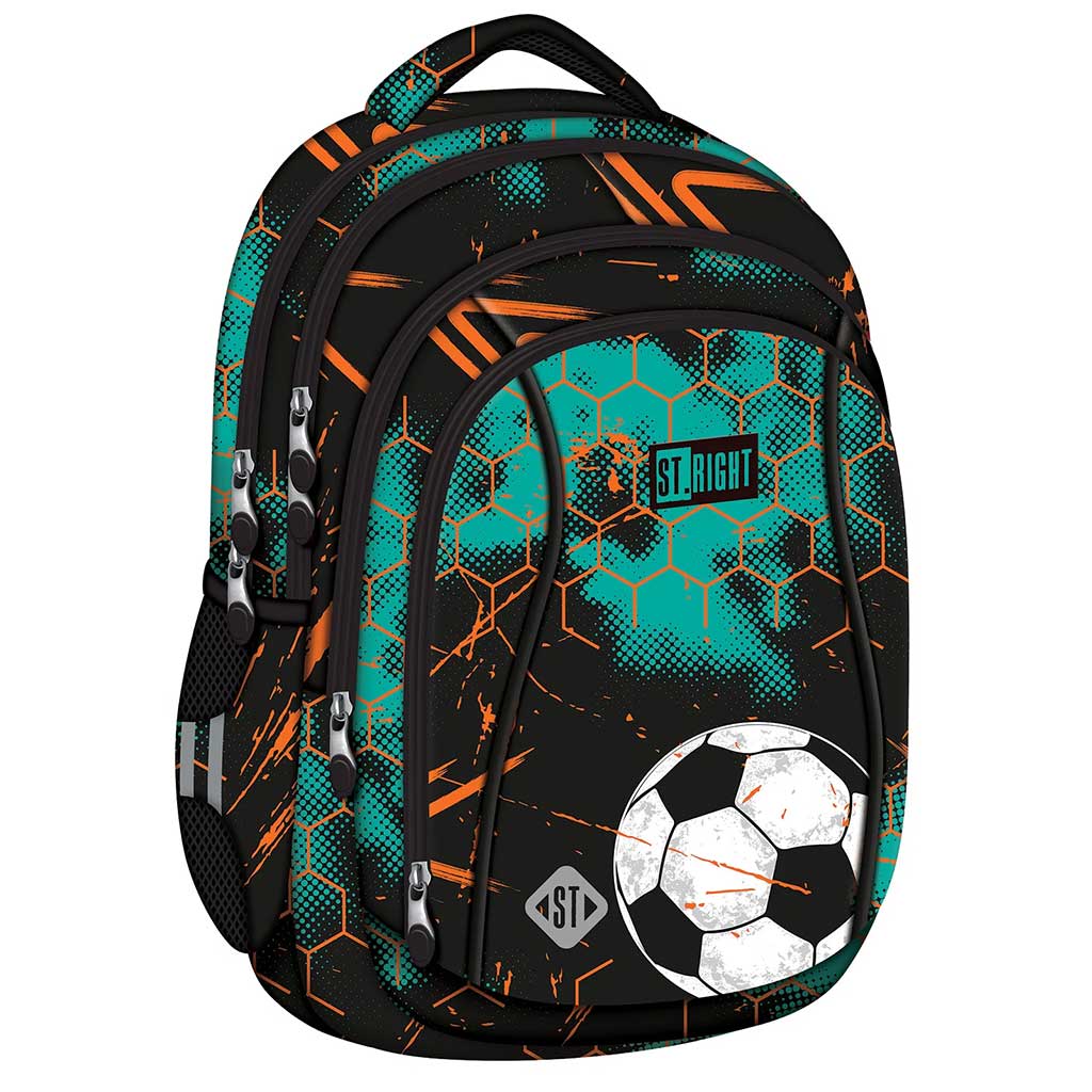 imagen de Mochila escolar St.Right Turbo Kick, mochila BP04 43x32x20cm 1