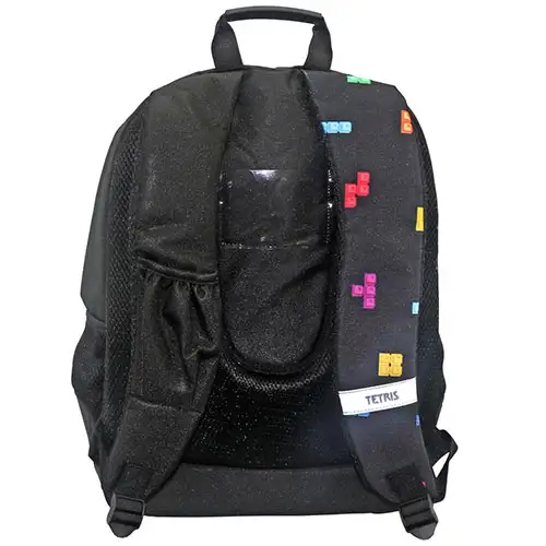 imagen de Mochila escolar Tetris redondeada, mochila 33x16x45cm 2