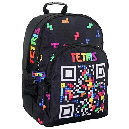 imagen de Mochila escolar Tetris redondeada, mochila 33x16x45cm 1