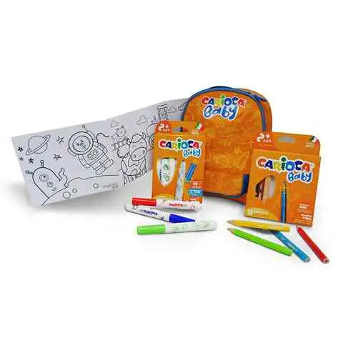 imagen de Mochila para bebés con material de dibujo 18x24 cm - Carioca 2