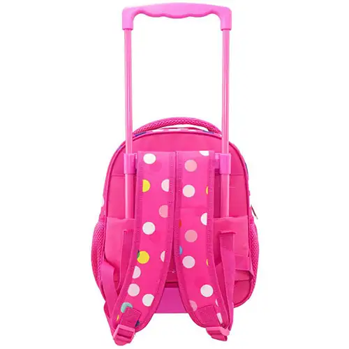 imagen de Mochila rodante de jardín de infancia Minnie Mouse rosa 27x10x31cm 2