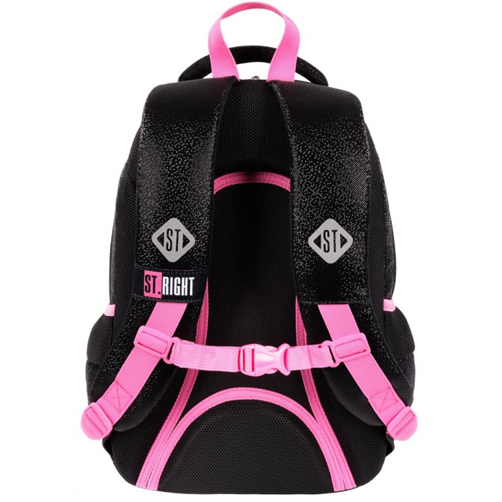 imagen de Mochila St.Right Black Glitter, mochila BP26 39x27x17cm 2