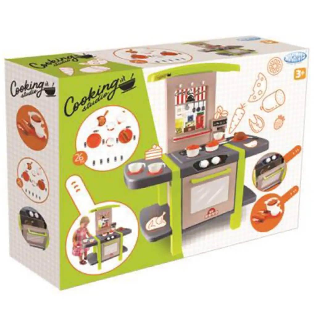 imagen de Mochtoys: Cocina de estudio set de juego de 26 piezas 80x42x101cm 2