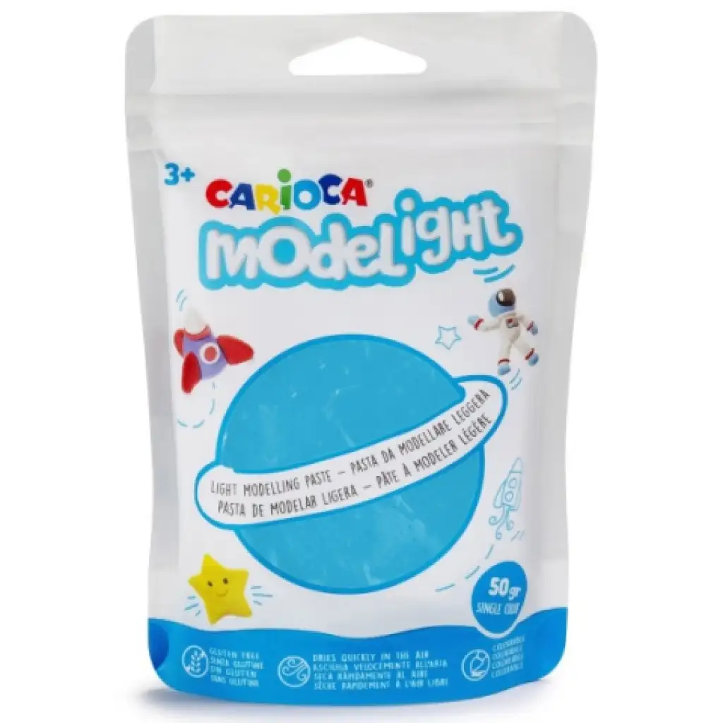 imagen de Modelight arcilla de color azul claro de 50g - Carioca 1