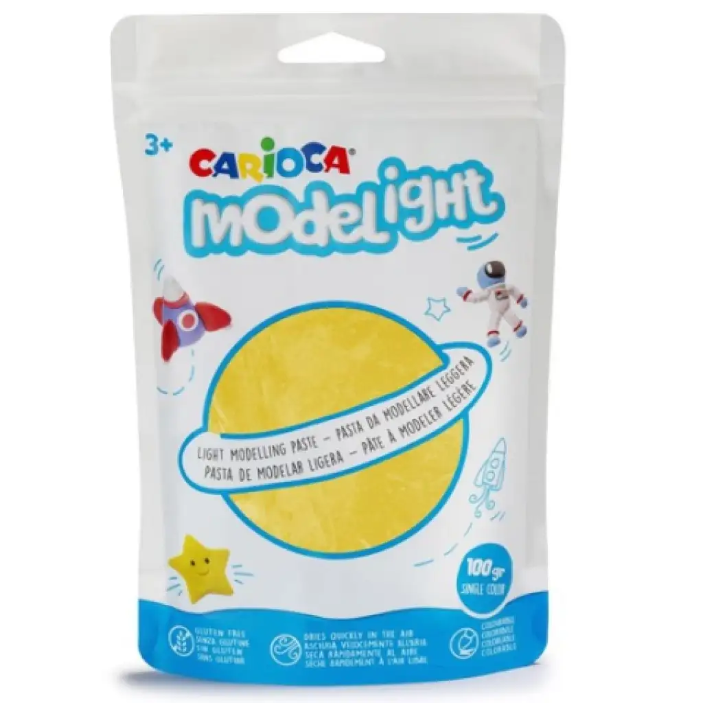imagen de Modelight de 50g de arcilla amarilla - Carioca 1