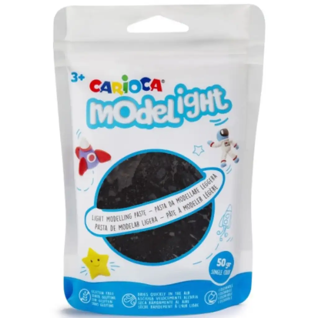 imagen de Modelight de 50g de arcilla negra - Carioca 1