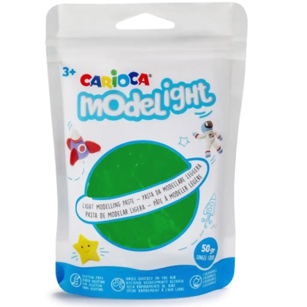imagen de Modelight de 50g de arcilla verde - Carioca 1