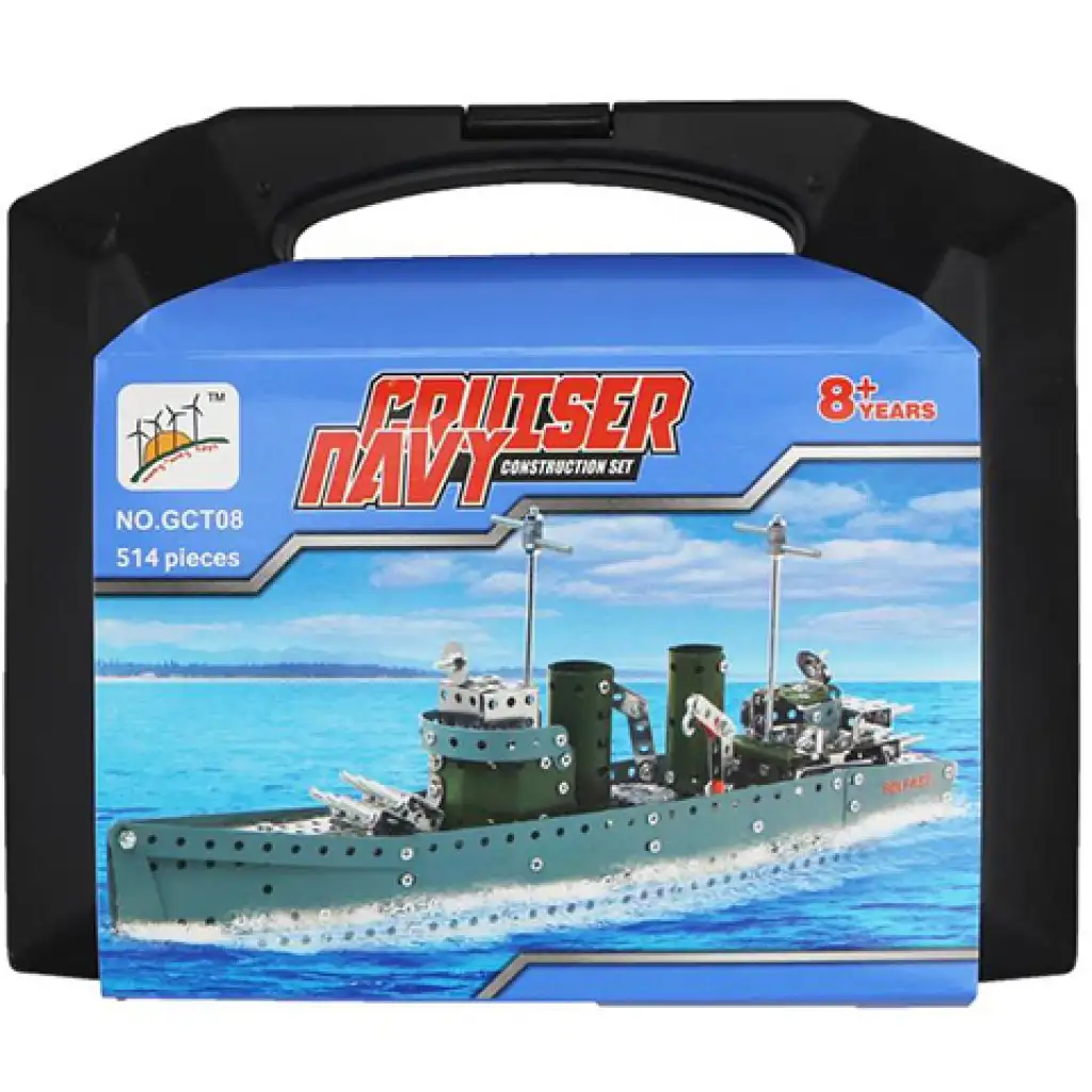 imagen de Modelo de submarino de juguete de metal set de 514 piezas en maletín 1