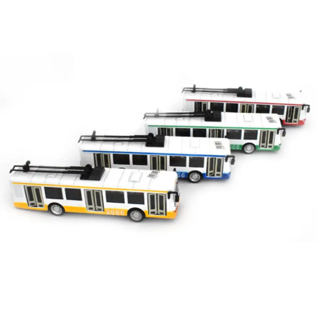imagen de Modelo de trolebús de metal 1/90 en varios colores 1