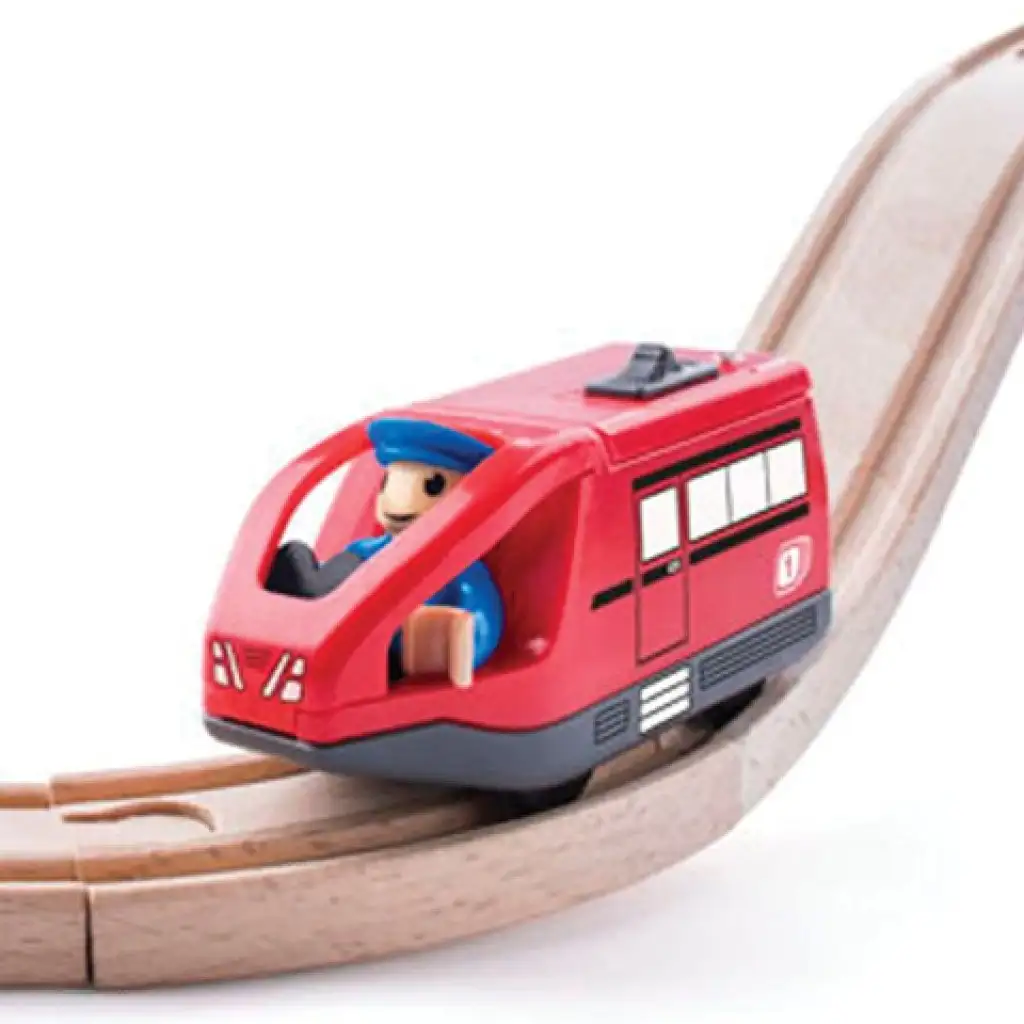 imagen de Moderno locomotora eléctrica roja - Woodyland 2