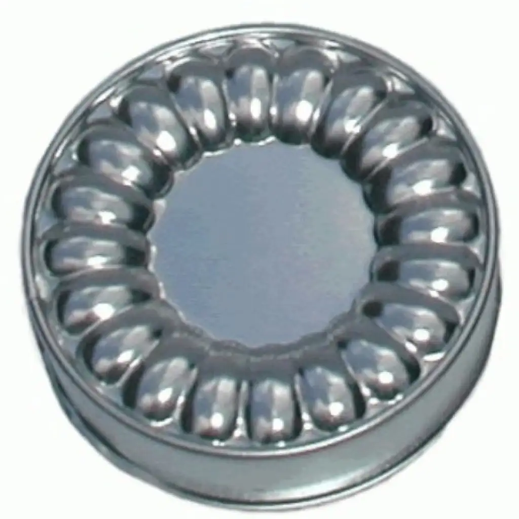 imagen de Molde de pastel de metal estriado de 12 cm 1