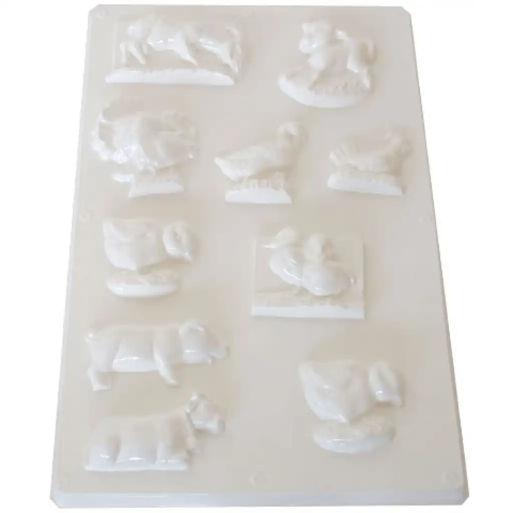 imagen de Molde de yeso de animales de granja 1