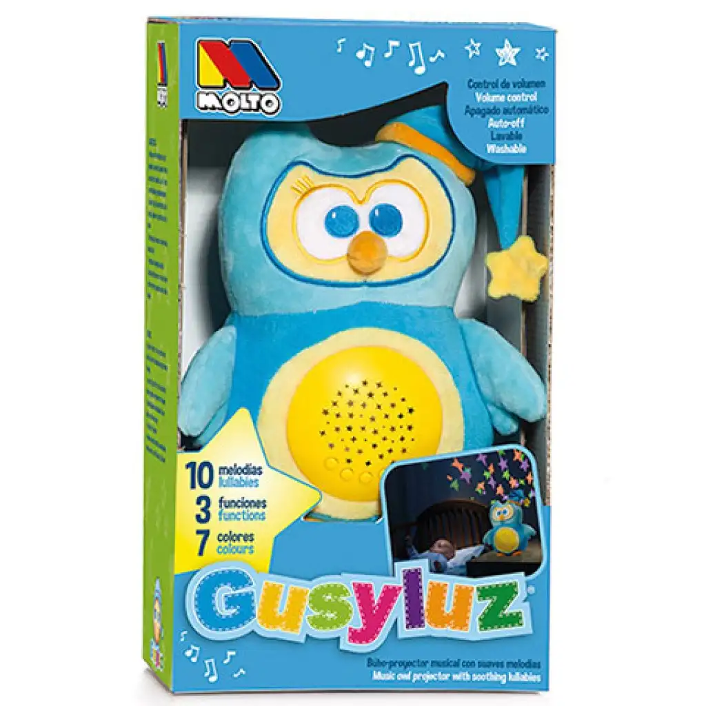 imagen de Molto: GusyLuz proyector musical nocturno con búho 1
