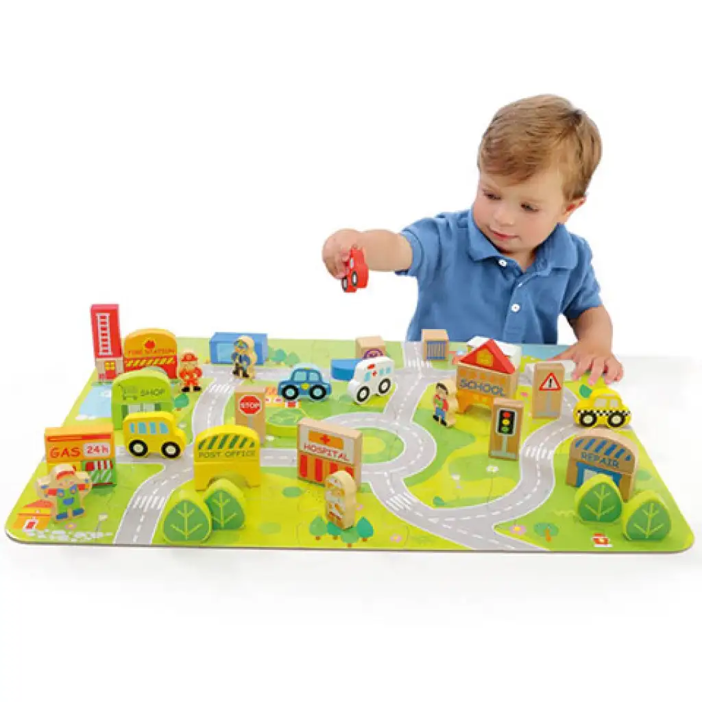 imagen de Molto: Nature City Bloks juego de construcción de madera set de 79 piezas 4