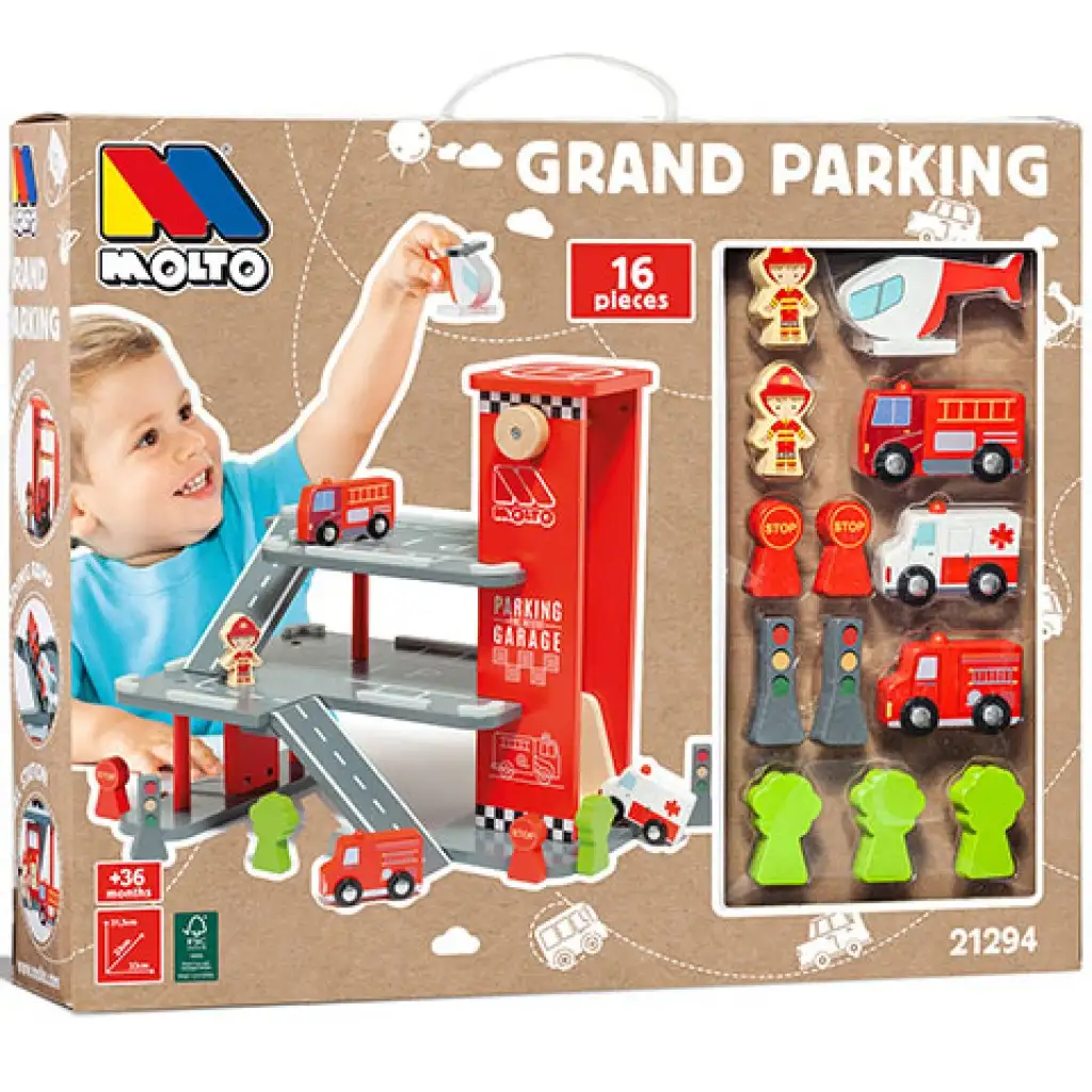 imagen de Molto: Nature Gran Parking casa de juegos de madera 1