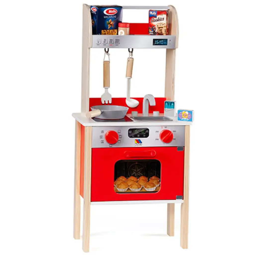 imagen de Molto: Nature Mi Primera cocina de juguete conjunto de 10 piezas con accesorios 2