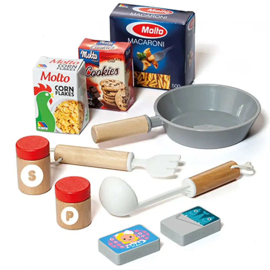 imagen de Molto: Nature Mi Primera cocina de juguete conjunto de 10 piezas con accesorios 3