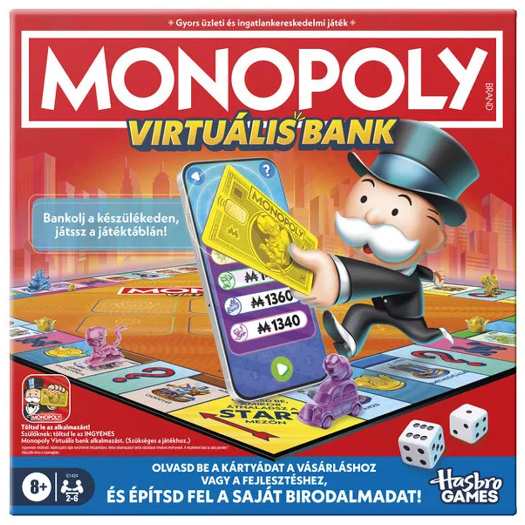 imagen de Monopoly Banco Virtual juego de mesa – Hasbro 1