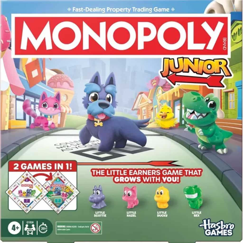 imagen de Monopoly Junior juego de mesa con figuras de animales - Hasbro 1