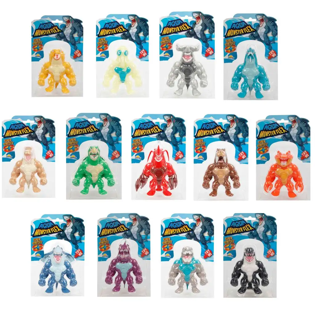 imagen de Monster Flex: Figuras de monstruo acuático extensibles en varias versiones 1ud 1