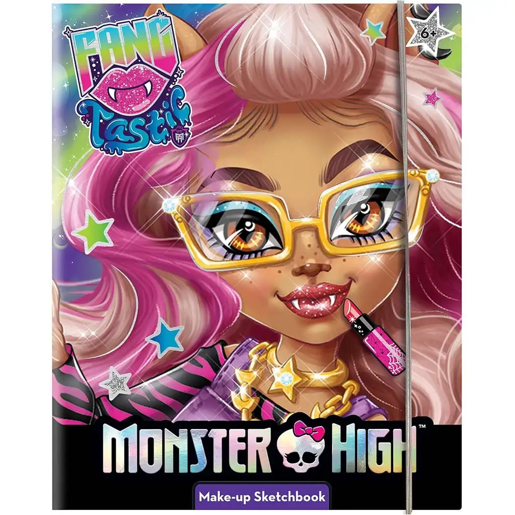imagen de Monster High: Cuaderno de actividades de maquillaje y colorear de 44 páginas - Lisciani 1